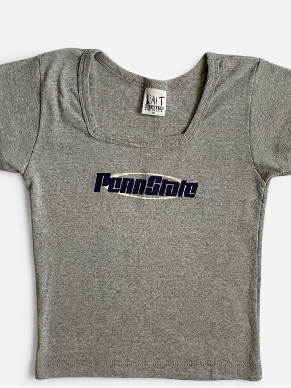 Vintage gray Penn State baby tee